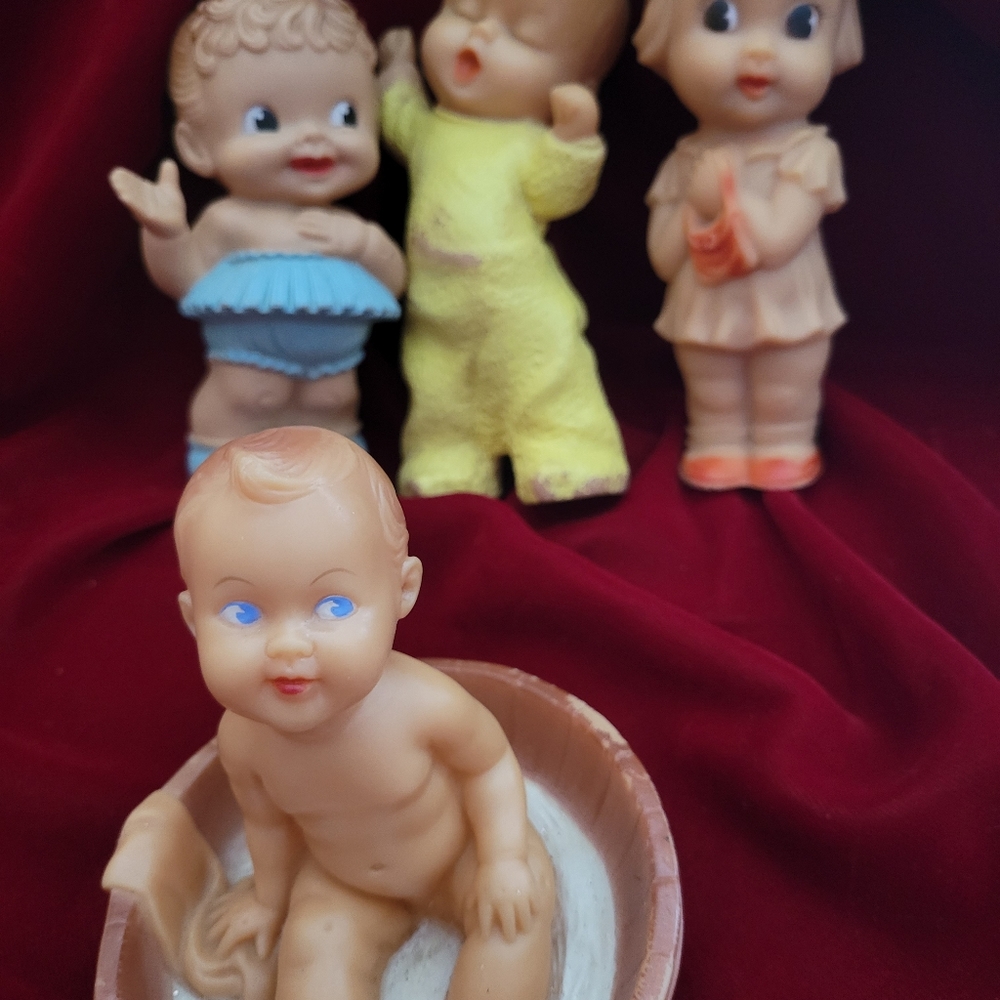 Collectible vintage 1950's rubber squeaky toys LOT.